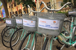 New bicycles with Canon logo