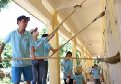 Volunteer members eager to repaint classrooms