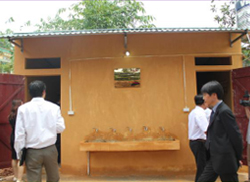Representatives visited new toilet & hand washing area