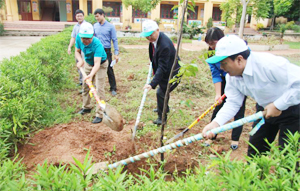 Representatives planted memorial trees