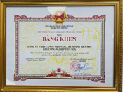 Receive merit certificate from Chairman of Bac Ninh People’s Committee for contribution to 25 years of establishment & development of Bac Ninh Industrial Parks (08/2023)