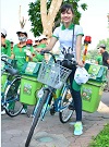 Ride bicycle to response World Environment Day